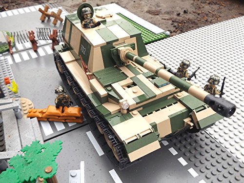 Modbrix 2496 – ☠ Bausteine Panzer Elefant Panzerjäger Totenkopf Division inkl. Custom Elite Wehrmacht Soldaten aus Lego© Teilen ☠ - 3