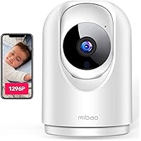 mibao 1296P WLAN IP Kamera, WiFi Überwachungskamera, mit 350°/100°Schwenkbar, Home und Baby Monitor mit…