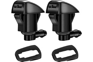 XUKEY Buse de lave-glace pour Jeep Grand Cherokee, 85381AE020 2 pièces buses de lave-glace de voiture buse de pulvérisation de pare-brise avant pour Toyota Camry Land Cruiser Prado Hilux