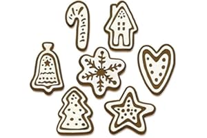 Sizzix Thinlits Set di Fustelle per Biscotti Natalizi da 14 Pezzi di Tim Holtz, 665566, Multicolour, One Size