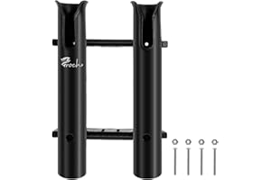 Croch Le support de canne à pêche avec tubes peut être installé sur le mur, sur le bateau, même sur la mallette de pêche pour les cannes à pêche ou d'autres cannes à pêche différentes