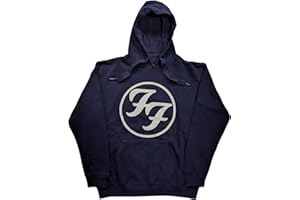 Foo Fighters Kapuzenpullover FF Band Logo Nue offiziell Unisex Navy Blau
