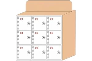 XDXINY Armadietto di stoccaggio del telefono cellulare trasparente montabile a parete armadietto del telefono cellulare serratura scatola di immagazzinaggio del personale della fabbrica scatola di