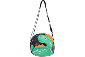 VALICLUD Petit sac à bandoulière pour enfants - Dinosaure - Sac à bandoulière - Sac à main pour garçons - Randonnée à pied - Voyage