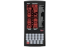 Viper ProScore Tableau de Score électronique pour jusqu'à 8 Joueurs, avec 40 Jeux et 655 Options de Jeu, y Compris Cricket et X01