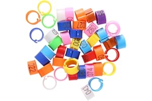 balacoo 100st Vogel Taube Ente Ringe Clip Vogel Band Taubenbänder 8mm Vogel-tags Beinbänder Für Vögel Taubenband Vogelring-beinbänder Identifizieren Taubenbänder Taubenring Küken Öffnen