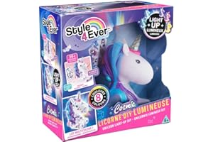 Canal Toys - Style 4 Ever - Licorne Cosmique DIY Lumineuse à décorer - Edition Collector - Loisirs Créatifs pour Enfant - Dès 6 Ans - OFG 268