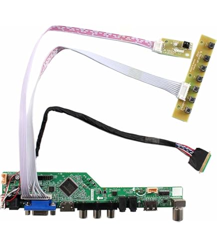 Kit Conversione Monitor Edp Scheda Controller LCD Per LP156WF6 (SP) - Compatibile Con HDMI E VGA, Risoluzione 1920x1080, Ingresso EDP 30PIN Conversione Schermo Lcd
