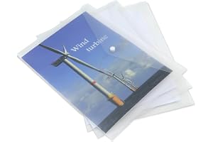 Rapesco 1040 ECO Kuvertmapp, A4, Klar Transparent, 5 Pack