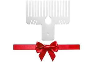 SUXGUMOE Bogenmacher-Werkzeug, Kunststoff-Schleifenmacher-Kamm, handgefertigt, kreatives Schleifenmacher-Werkzeug zum Erstellen von Geschenkschleifen, Handgelenk-Ansteckblumen, Heimdekorationen, Haarschleifen