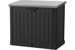 Keter 17199416 Mülltonnenbox Store it Out Max, Schwarz, 1.200L