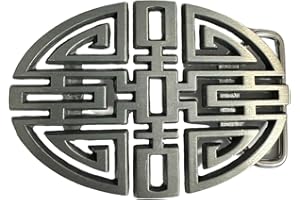 Schnalle123 Gürtelschnalle China chinesischer Knoten 3D Optik für Wechselgürtel Gürtel Schnalle Buckle Modell 130
