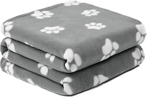 OHS Pet Blankets for Dogs, Fleece Dog Blankets Washable Fluffy Soft Comfy Warm Cats Pet Throw Fleece Blankets for Pets Sofa Cover Throw, Charcoal Grey 120cm x 150cm