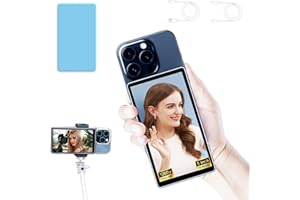 Shimbol CP5 Lite Magnet Handy Selfie Monitor Full HD 5 Zoll Drahtlos - TikTok Live Streaming & Vlog Zubehör mit Hauptkamera-Nutzung - Kompatibel mit iPhone Samsung Android (Blau)