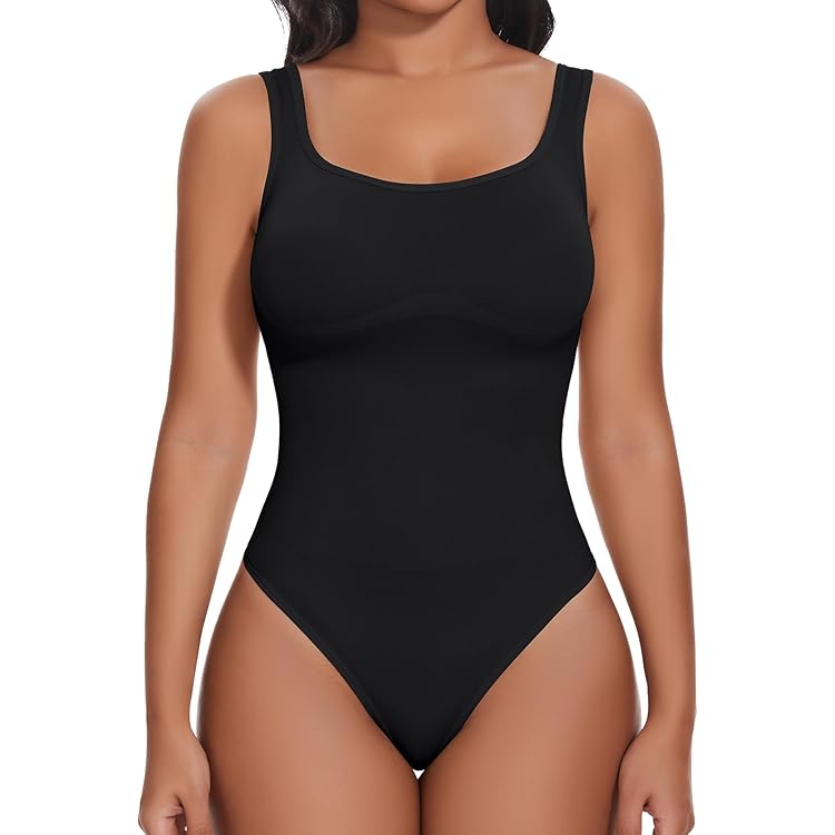 Gotoly Shapewear dames buikweg sterk vormende body's figuurvormende body shaper onderborst korset shaping bodysuit korset body met been, zwart, M