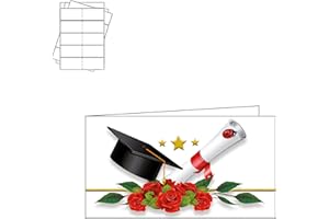 ARKRAFT 40 bigliettini bomboniere Personalizzabile Fai da Te con PC (Laurea L1)