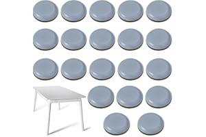 DGN 20 pieces Teflon Furniture Glides,Self-adhesive Glides Sliders, Kitchen Appliance Sliders,Furniture Mover Pads,Plastic Furniture Glides,Teflon Sliders for Chairs,Furniture and Kitchen Appliances