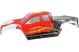 Luwecf 1/10 RC Karosserie Ersatzteil für 2996A Modellauto - Hochwertige PP Schale Leichtbau Design Kompatibel mit 1:10 RC Cars, Rot