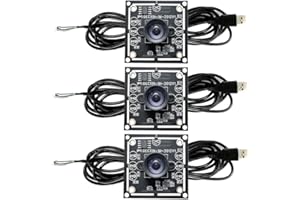 COJJ 3 x 100-Grad-Kamera-Modul, 1 MP, OV9732, 1280 x 720, USB-Treiber, manueller, mit 2 Meter Kabel für WinXP/7/8/10