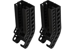 PENLIMLY Pack of 2 Battery Storage Wall Organiser, Battery Holder AA & AAA Wall Mounted Battery Dispenser Organiser Battery Container, Wall Mounted Storage Organiser for 10 AA and 10 AAA Batteries