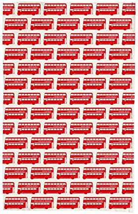 London Bus Repeat Tea Towel (Dish Cloth)