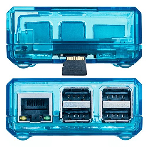 Electronic Alps Techniker Gehäuse SET für Raspberry Pi 3 mit Videokurs und Gummifüßen | GPIO Zugang | auch für Raspberry Pi 2 Modell B (blau/blue) - 5