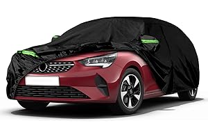 JUDANNA Bache Voiture Extérieur Étanche Remplacement pour 2006-2023 Opel Corsa D E F, Respirante ​Bâche Voiture Housse de Protection Voiture Extérieur Anti Soleil Neige Poussière avec Porte à glissière