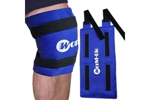 World-Bio Ice Pack for Knee Injuries Reusable Gel Cold Pack Knee Ice Pack Wrap for Pain Relief, Knee Replacement Surgery, Swelling, Bruises, 21.7" x 9.8"