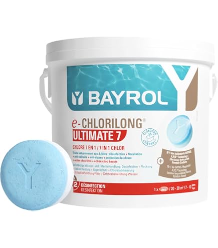 Gre Pool-Behandlungs-Set – Chlor-Tabletten Für Pools Bis 5 M³, Inkl. Messbecher & Ball