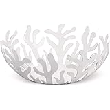 Alessi ESI01/21 W Mediterraneo Fruttiera, in Acciaio Colorato con Resina Epossidica, Bianco