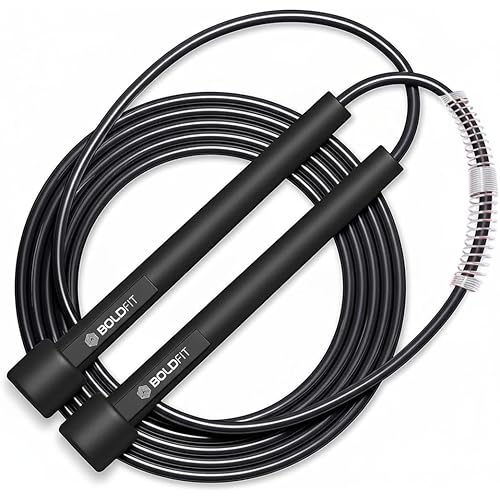 Boldfit Skipping Rope for Men and Women Jumping Rope With Adjustable Height Speed Skipping Rope for Exercise, Gym, Sports Fitness Adjustable Jump Rope