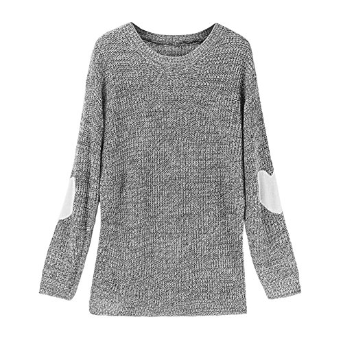 Eleery Damen Einfabrig Pullover Winter Herz Arm Warm Lose Casual Outwear Mantel Wolljacke Strickpullover