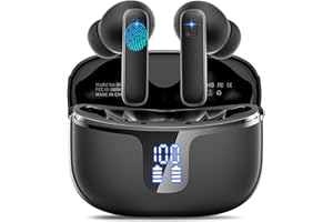 RENIMER Cuffie Bluetooth, 2024 Auricolari Bluetooth 5.3 con Driver Dinamico 14.2mm Stereo, 4 ENC Mics Cancellazione Rumore Cuffie Wireless in Ear, 40 Ore Cuffiette, USB-C Cuffie Senza Fili, IP7 Impermeabile