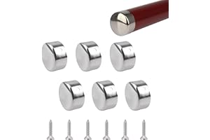 UFURMATE ledstångsändlock, 6 st 45 mm inre diameter rostfritt stål rund ledstång ändlock trappsteg handräcke ändskydd ledstån