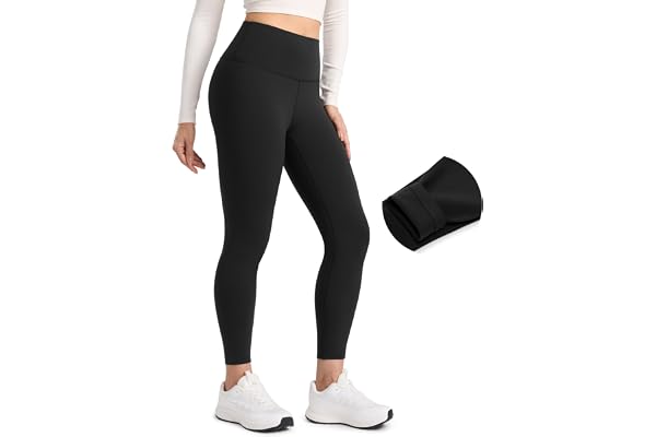 CRZ YOGA CRZ YOGA Matte Fleecefodrade Leggings 25''