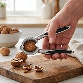Deconox Profesyonel Paslanmaz &Ccedil;elik Ceviz Kıracağı - Ergonomik Tasarımlı, Etrafa Sı&ccedil;ratmayan Hazneli Ceviz, Fındık ve Badem K
