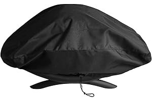 Unicook Heavy Duty Waterproof Portable BBQ Cover for Weber Q2000, Q200 Series and Baby Q Gas Barbecue Grill, Fade and UV Resistant Oxford Fabric, Compared to Weber 7111, All Weather Protection, Black