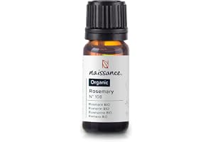Naissance Ekologisk Eterisk Rosmarinolja (nr 108) 10 ml - Ren, Naturlig, Certifierad Organisk, Grymhetsfri, Vegan, ångdestill