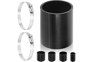 Swpeet 3 pièces 2,5 pouces - 63mm 4 couches renforcé droite silicone tube avec 59-82mm 304 en acier inoxydable t - boulon tuyau clip Kit voiture silicone tube pour Turbo admission Intercooler