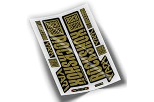 PEGATINEA Decals Autocollants DE Fourche ROCKSHOX Yari 2018 WP61 DORÉ