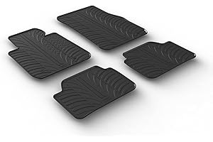 GLEDRING Satz Gummimatten kompatibel mit BMW 1er F20/F21 2011-2019 (T Profil 4-teilig + Montage-clips)