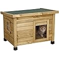 Kerbl Kattenhuis Rustica 57x45x43 cm bruin en groen | -nl