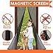 Produktbild moskitonetz tür, Magnetic Screen Door, Magnet Fliegengitter Tür Insektenschutz, Schwarze (90cm X 210cm)