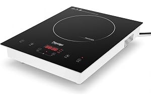 Prestige Single Induction Cooktop 2000w Induction Cooker With 10-Level Power and Temperature Control | Sensor Touch Countertop Burner with Count-down and Pre-Set Timer | Freestanding and Built-in
