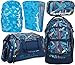 Produktbild satch pack Splashy Lazer 5er Set Rucksack, Sporttasche, Schlamperbox, Heftebox & Regencape Blau