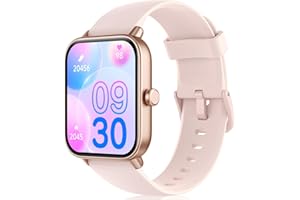 TENSKY Smartwatch Uomo Donna Rispondi/Effettua Chiamate, 1.8" Orologio Alexa Integrata, SpO2/Frequenza Cardiaca/Sonno/Stress, 100+ Sports, Contacalorie/Passi, IP68 Smart Watch per Android/iOS (Rosa, 1.8)