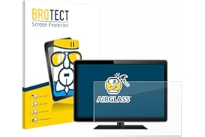 BROTECT 15.6 Inch Protective Glass Film for Flat Screens with 15.6 Inches (39.6 cm) [345 x 194 mm, 16:9] - Tempered Glass Screen Protector [Extremely Scratch-Resistant 9H, Anti-Fingerprint, Ultra