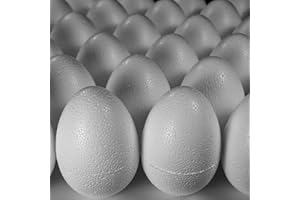 MCE-Commerce Oeufs de polystyrène 100 mm 10 pièces, EPS, Blanc