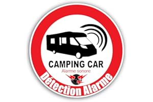 IBEX STICKER 3 Autocollants Alarme sonore Camping-Car Détection Alarme logo28 | Taille : 5cm de diamètre