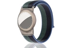 Dingfeiyu Airtag Wristband for Kids Adult, Waterproof Bracelet for Apple Airtag, Adjustable Anti Lost Airtag Wristband Nylon for Toddler Child and Men Women